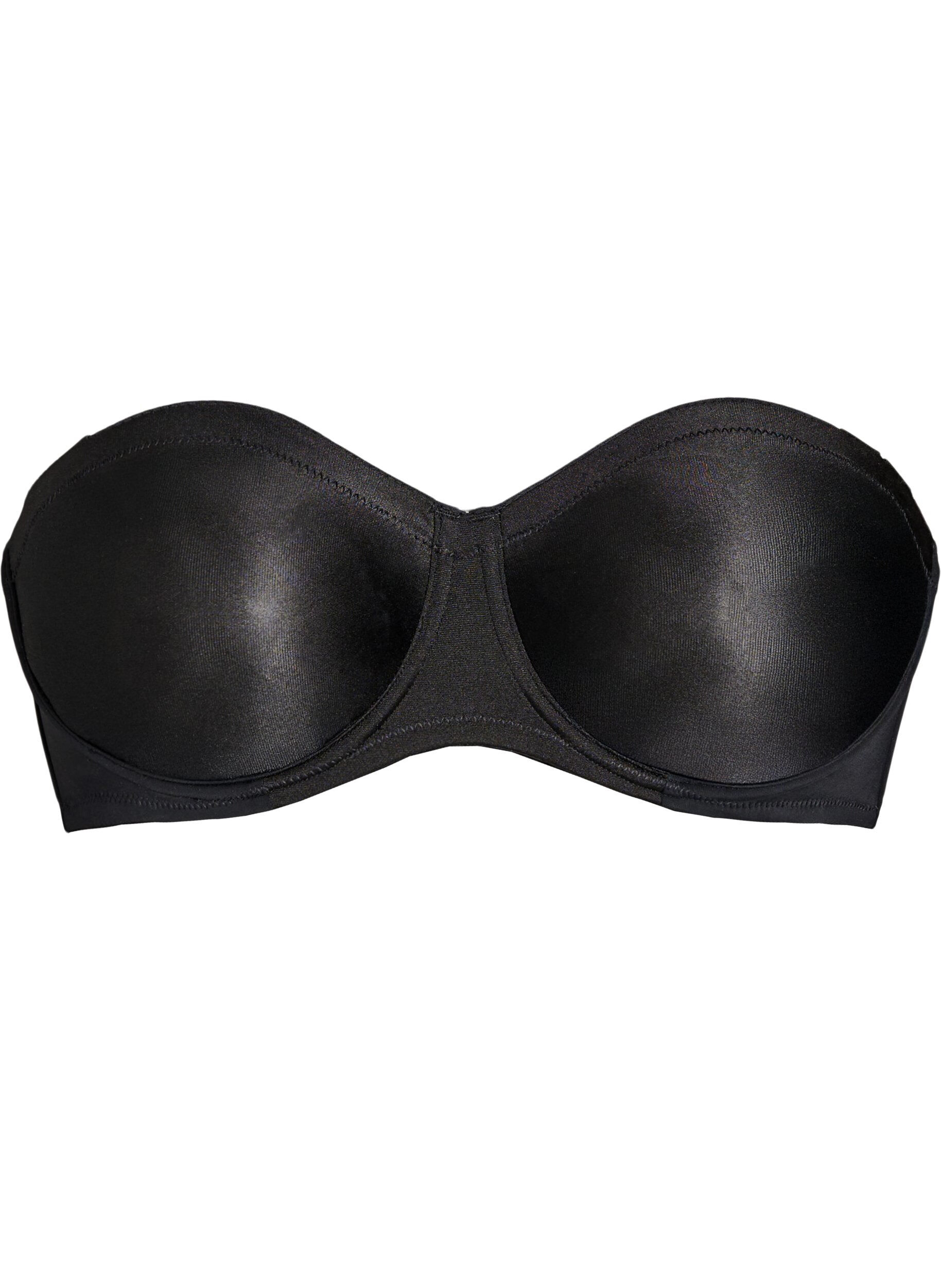 ZizziStrapless beha met beugel, Zwart, Packshot image number 0