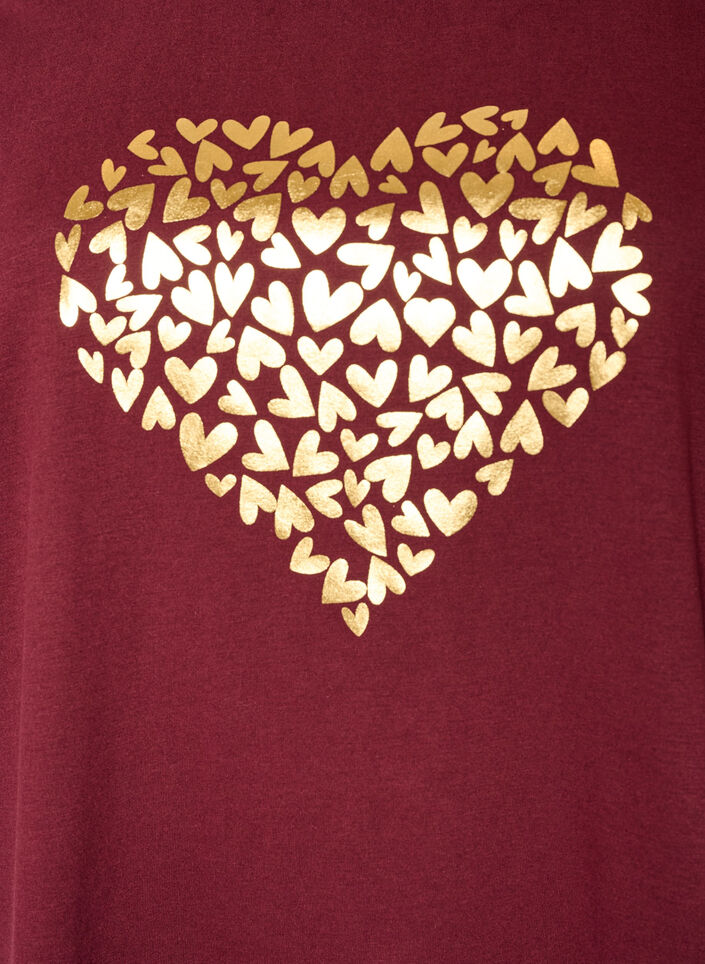 T-shirt met motief, Rood, Packshot image number 2