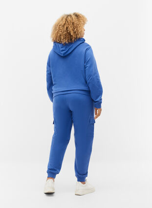 Pantalon de survêtement avec poches, Dazzling Blue, Model image number 1