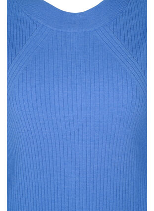 Pull en tricot à manches bouffantes, Ultramarine Mel., Packshot image number 2