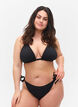 Bikinibroekje met trekkoord, Black, Model image number 0