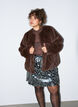 Jupe courte &agrave; sequins avec une ceinture &eacute;lastique, Gris anthracite, Model image number 0