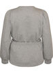 Blouse avec lien &agrave; nouer et manches bouffantes, Gris, Packshot image number 1