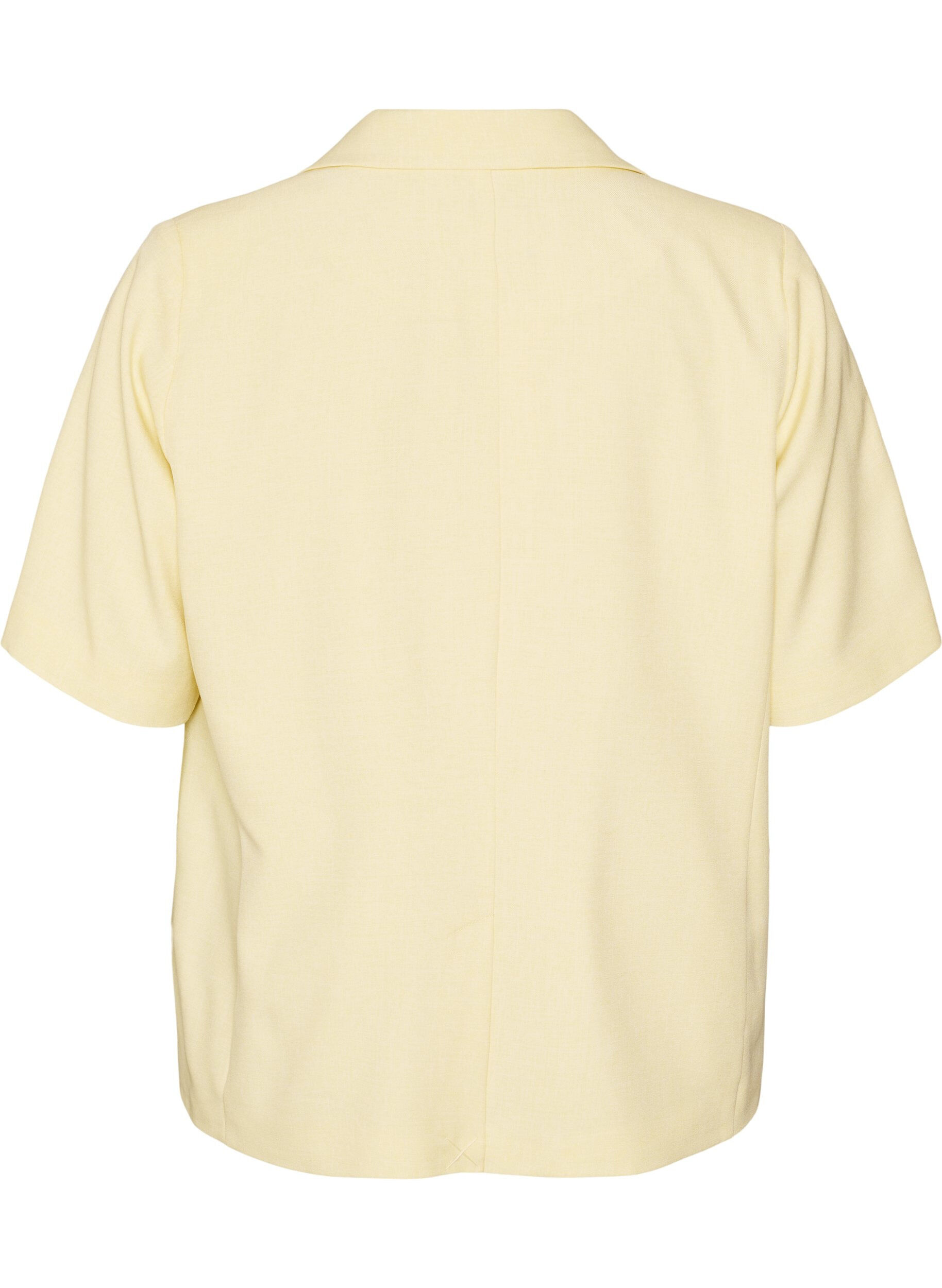 ZizziBlazer avec manches courtes et revers, Jaune clair, Packshot image number 1
