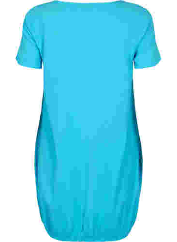 Robe en coton à manches courtes, Blue Atoll, Packshot image number 1