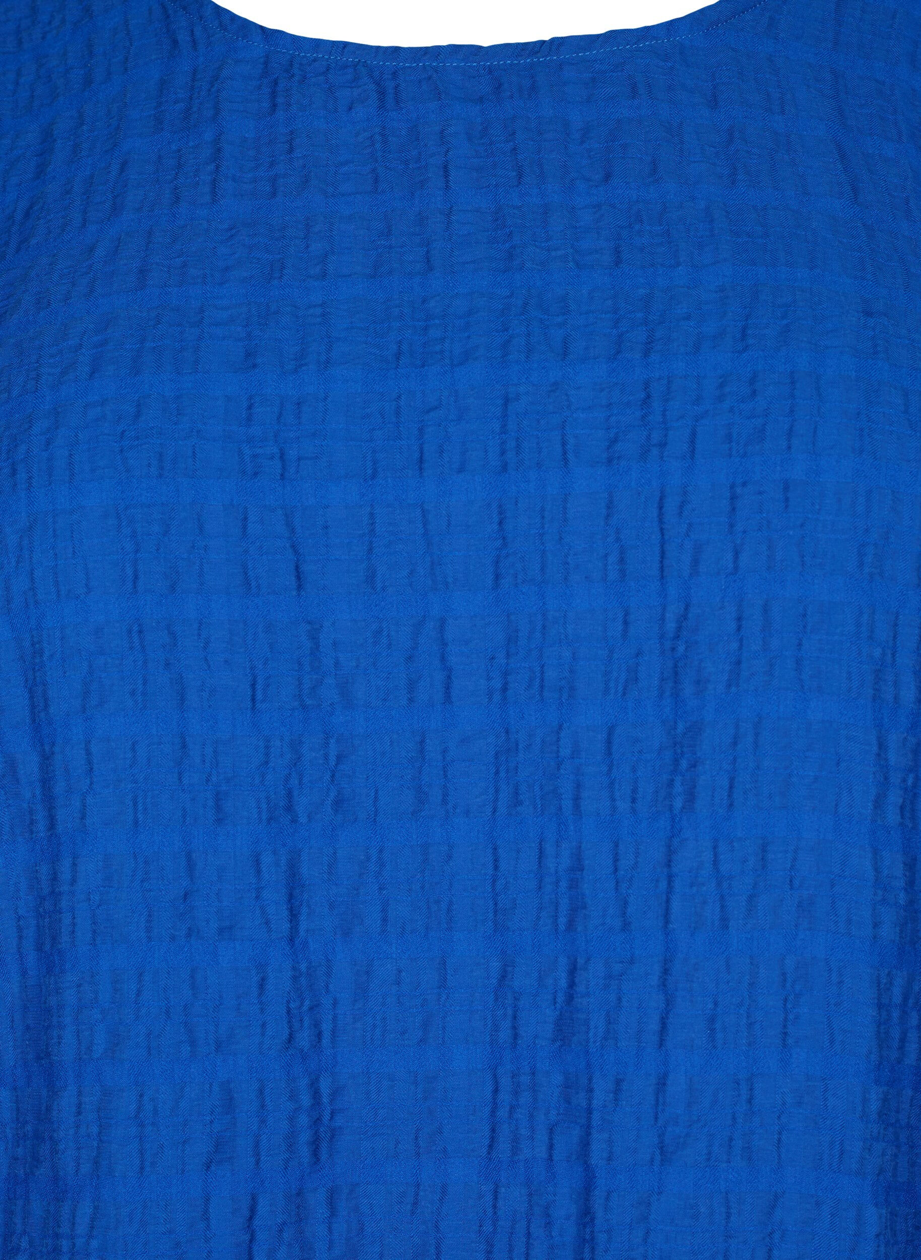 ZizziSmock blouse met lyocell (TENCEL&trade;), Strong Blue, Packshot image number 2
