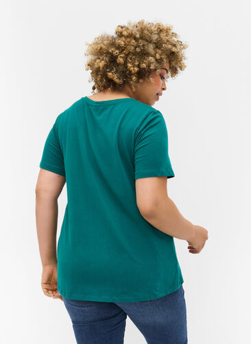 T-shirt basique, Teal Green, Model image number 1