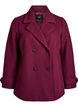 Korte jas met dubbele knoopsluiting, Donker Bordeaux, Packshot image number 0