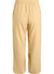 High-waist katoenen mousseline broek met losse pijpen, Geel, Packshot image number 1