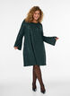 Korte jurk met pailletten in een A-lijn, Groen, Model image number 1