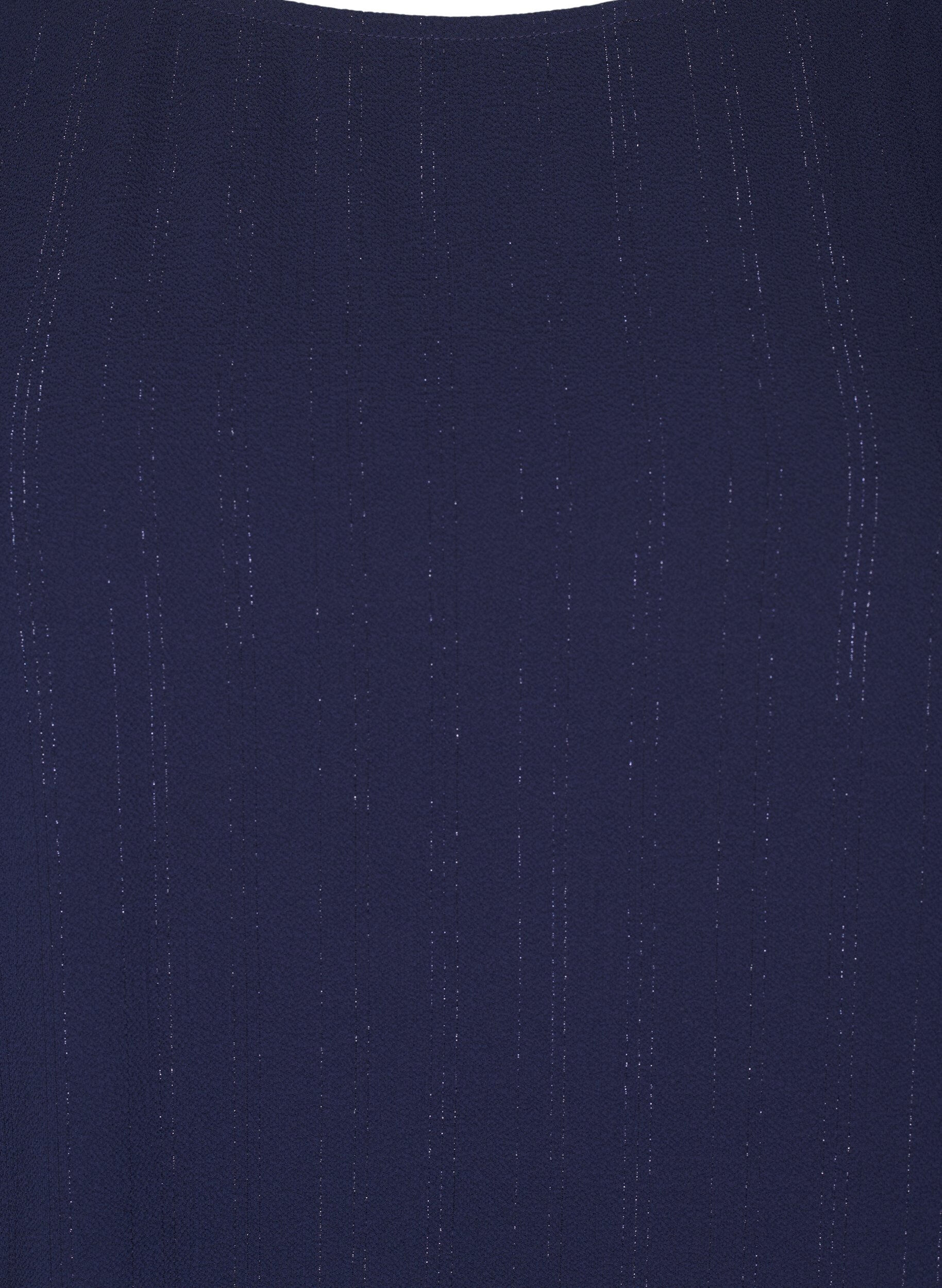 ZizziBlouse met zilveren glitter, Blauw, Packshot image number 2