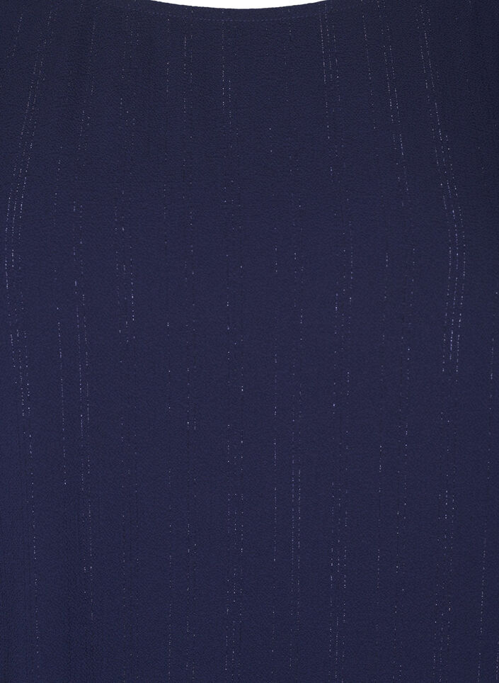 Blouse met zilveren glitter, Blauw, Packshot image number 2