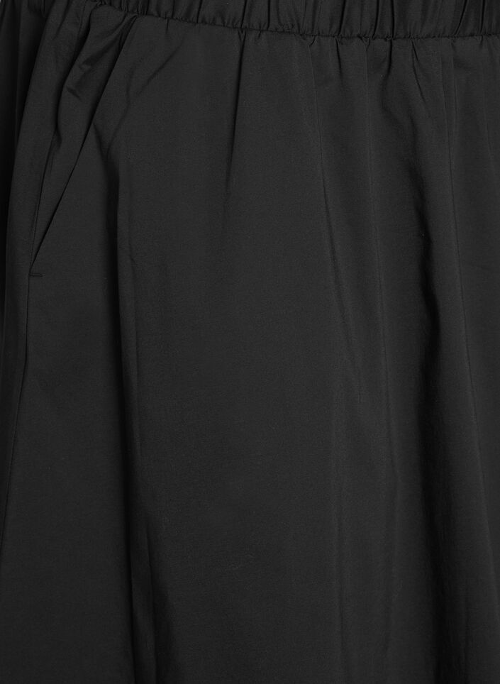 Jupe midi avec ceinture &eacute;lastique, Noir, Packshot image number 2