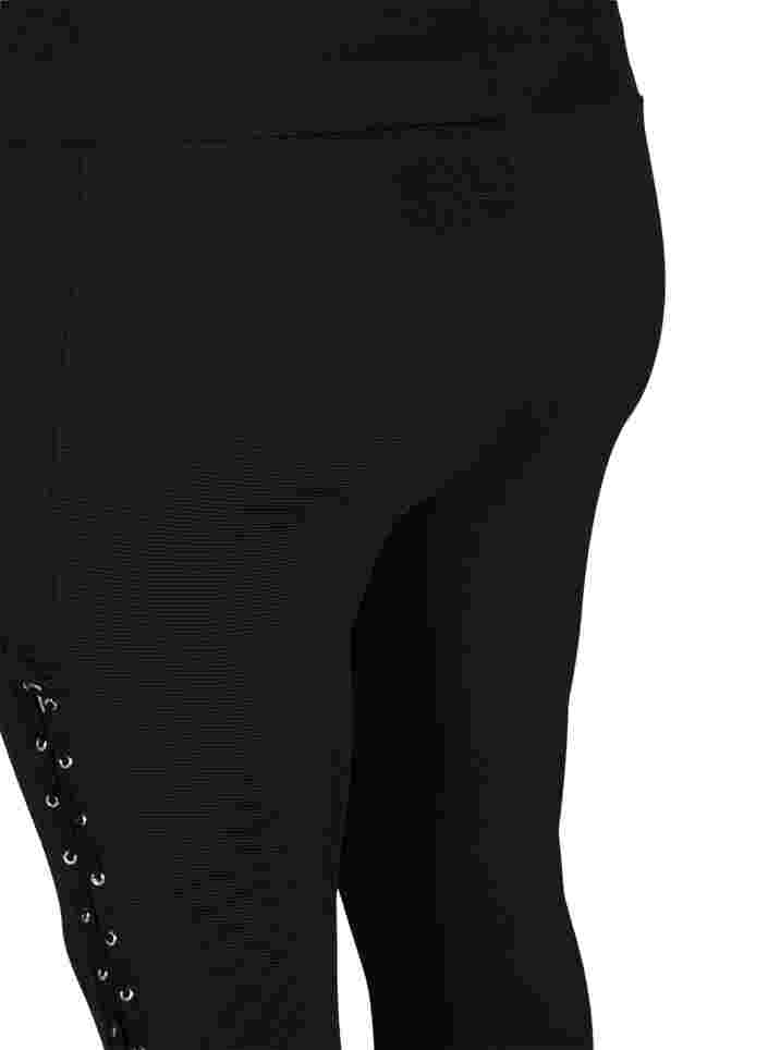 Leggings avec dentelle, Black, Packshot image number 3