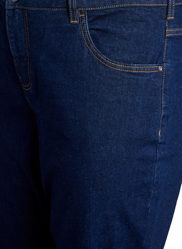 Gecropte Vera jeans met een straight-fit, Blauw, Packshot image number 2