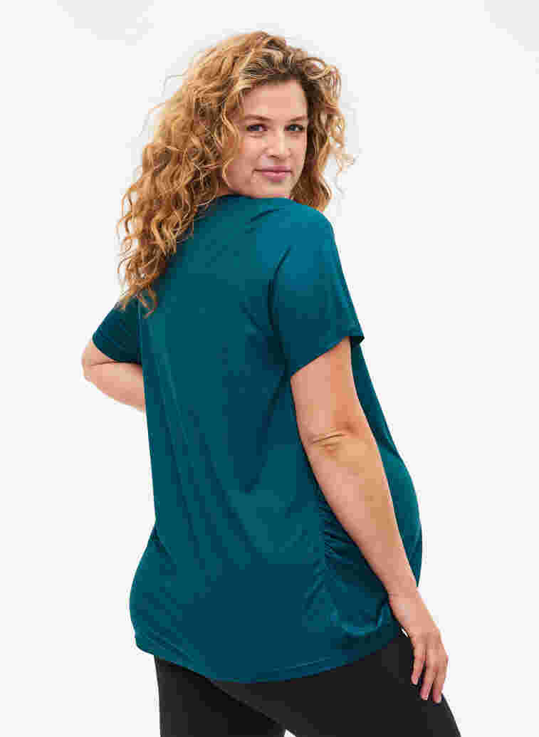 T-shirt d'entraînement de grossesse, Deep Teal, Model image number 1