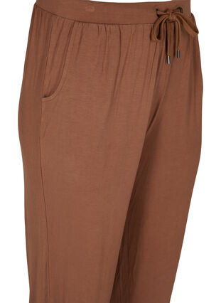 Pantalon ample en viscose avec poches, Rawhide, Packshot image number 2