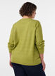 Cardigan avec boutons et devant arrondi, Vert clair, Model image number 2