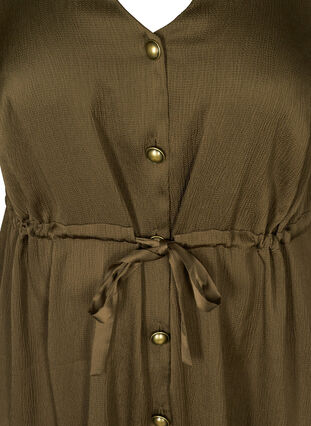 Robe avec boutons et lien à la taille, Ivy Green, Packshot image number 2