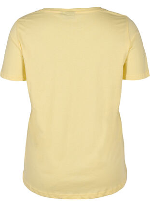 Katoenen t-shirt met print, Pale Banana Shine, Packshot image number 1