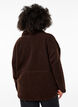 Sportieve teddy fleece jas met ritssluiting, Bruin, Model image number 2