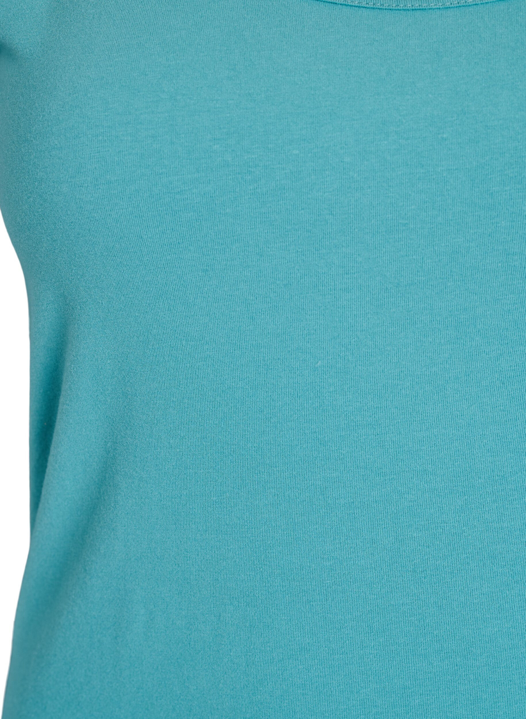 ZizziHaut uni Basic en coton, Bleu, Packshot image number 2