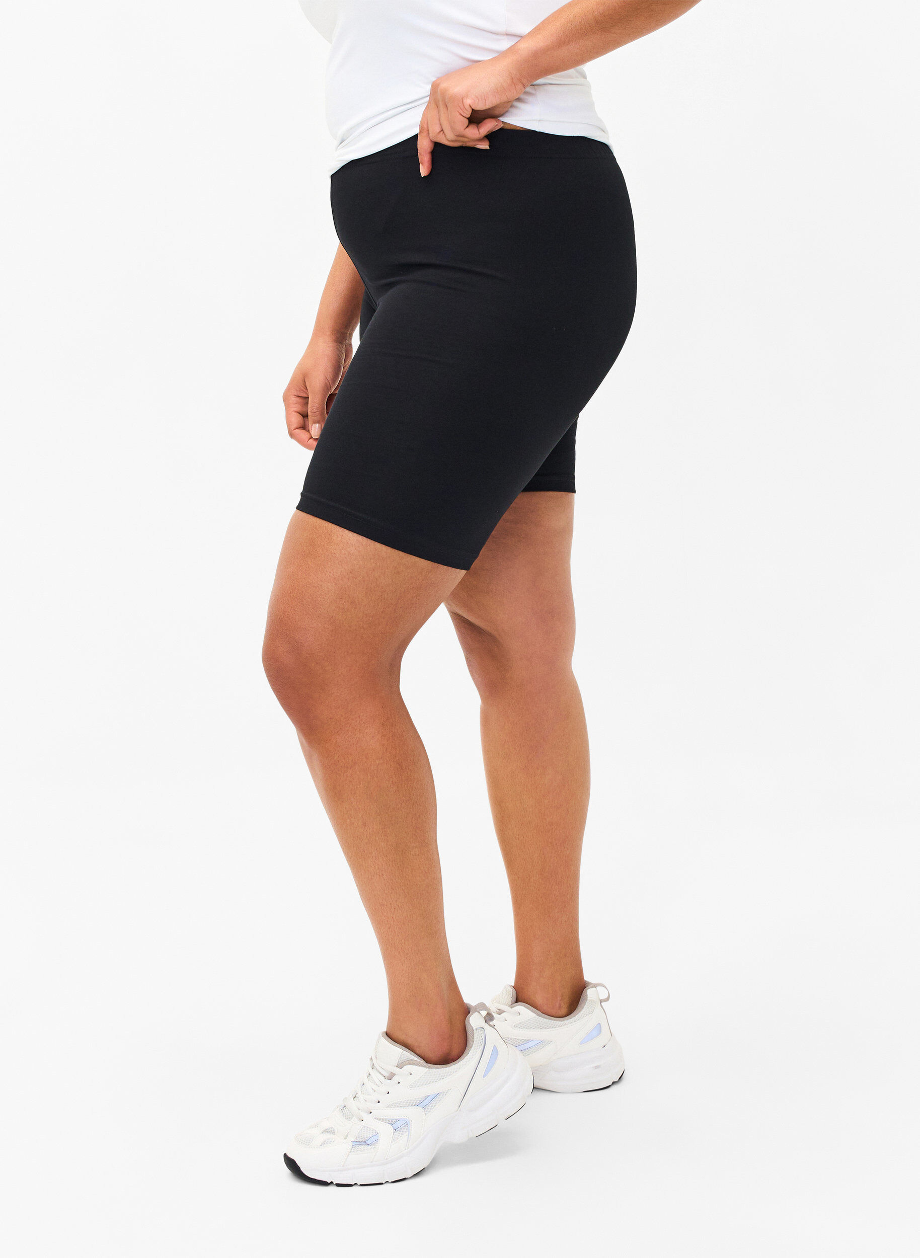 FLASH - verpakking met 2 Legging shorts, Zwart, Model