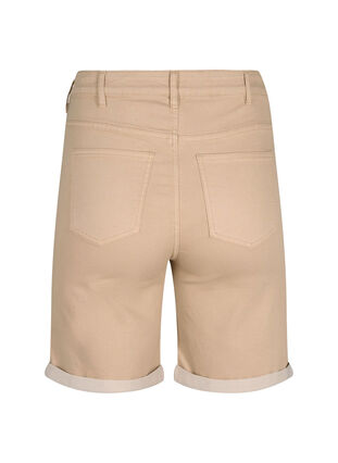 Korte spijkerbroek met strakke pasvorm en hoge taille, Nomad, Packshot image number 1