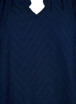 Blouse à manches longues avec détails en ruban, Navy Blazer, Packshot image number 2