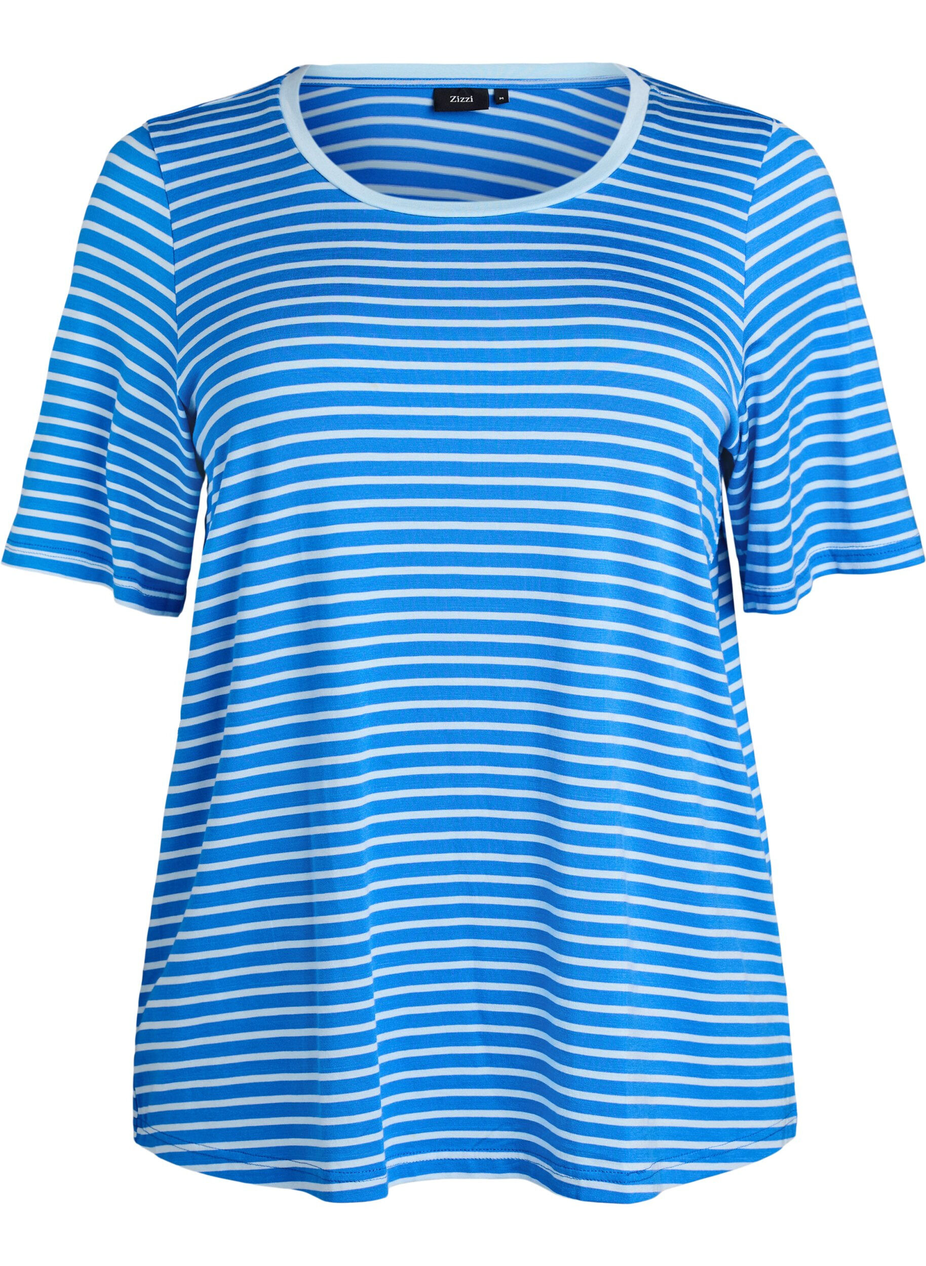 T-shirt en TENCEL&trade; Lyocell &agrave; rayures