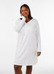 Nuisette en coton biologique avec broderie ajour&eacute;e, Blanc, Model image number 0