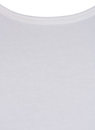 Effen basic top, Bright White, Packshot image number 2