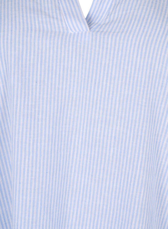 Robe rayée en coton et lin, Serenity Wh. Stripe, Packshot image number 2