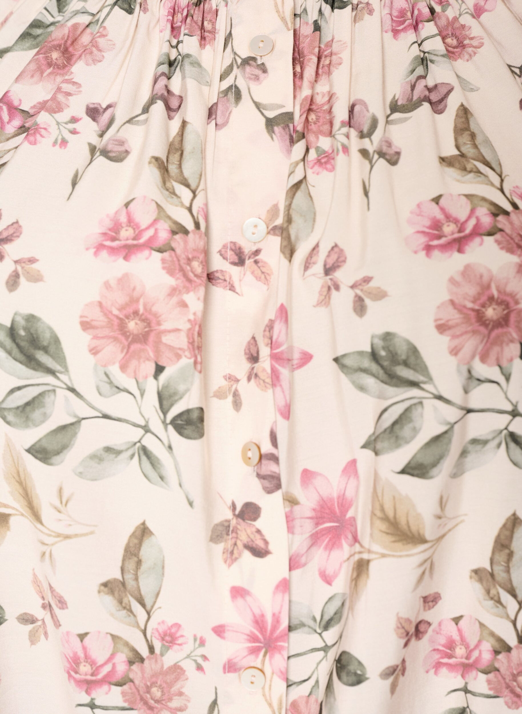 ZizziTunique coupe &eacute;vas&eacute;e en viscose avec manches 3/4, Vanille, Packshot image number 2