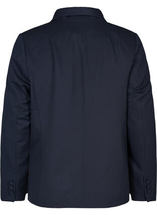 Klassieke blazer met schoudervullingen, Night Sky, Packshot image number 1