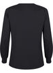 Sweatshirt met kanten details, Black, Packshot image number 1