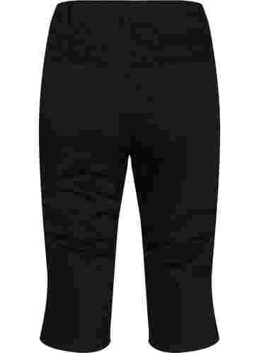 Pantalon capri moulant en denim de coton, Black, Packshot image number 1