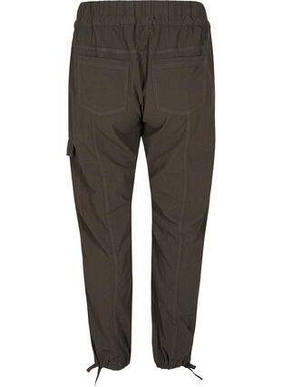 Pantalon ample en coton, Khaki Green, Packshot image number 1