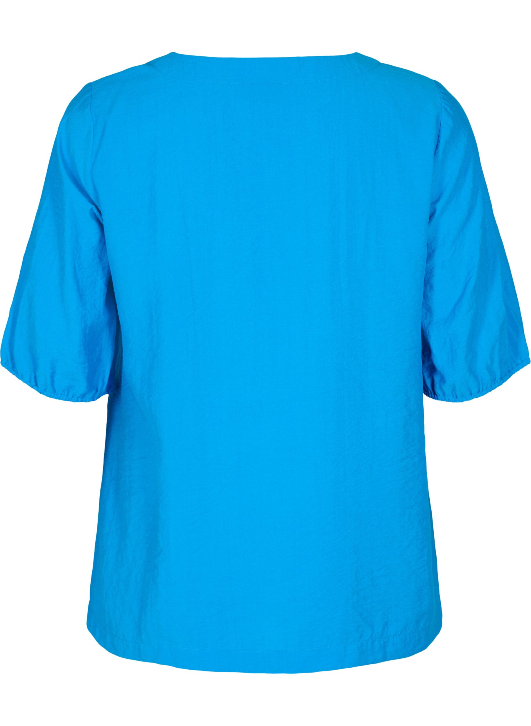 ZizziTop met ballonmouwen, Indigo Bunting, Packshot image number 1