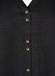 Overhemd blouse met V-hals en korte mouwen, Zwart, Packshot image number 2