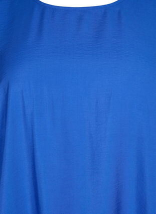 Blouse à manches demi-longues en viscose, Olympian Blue, Packshot image number 2