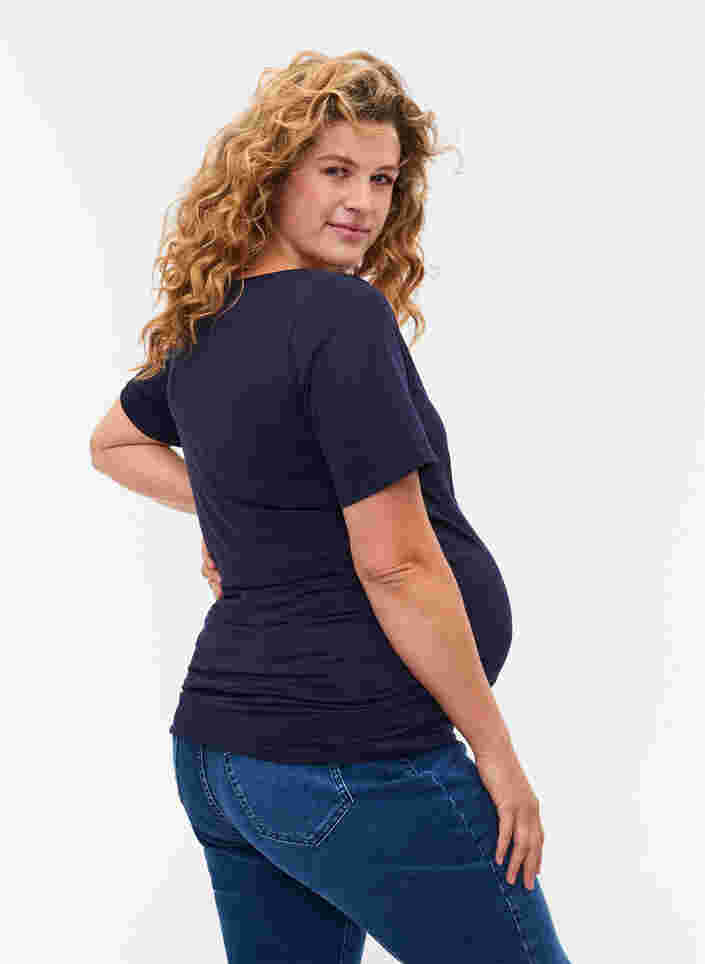 T-shirt de grossesse à manches courtes en coton, Night Sky, Model image number 1