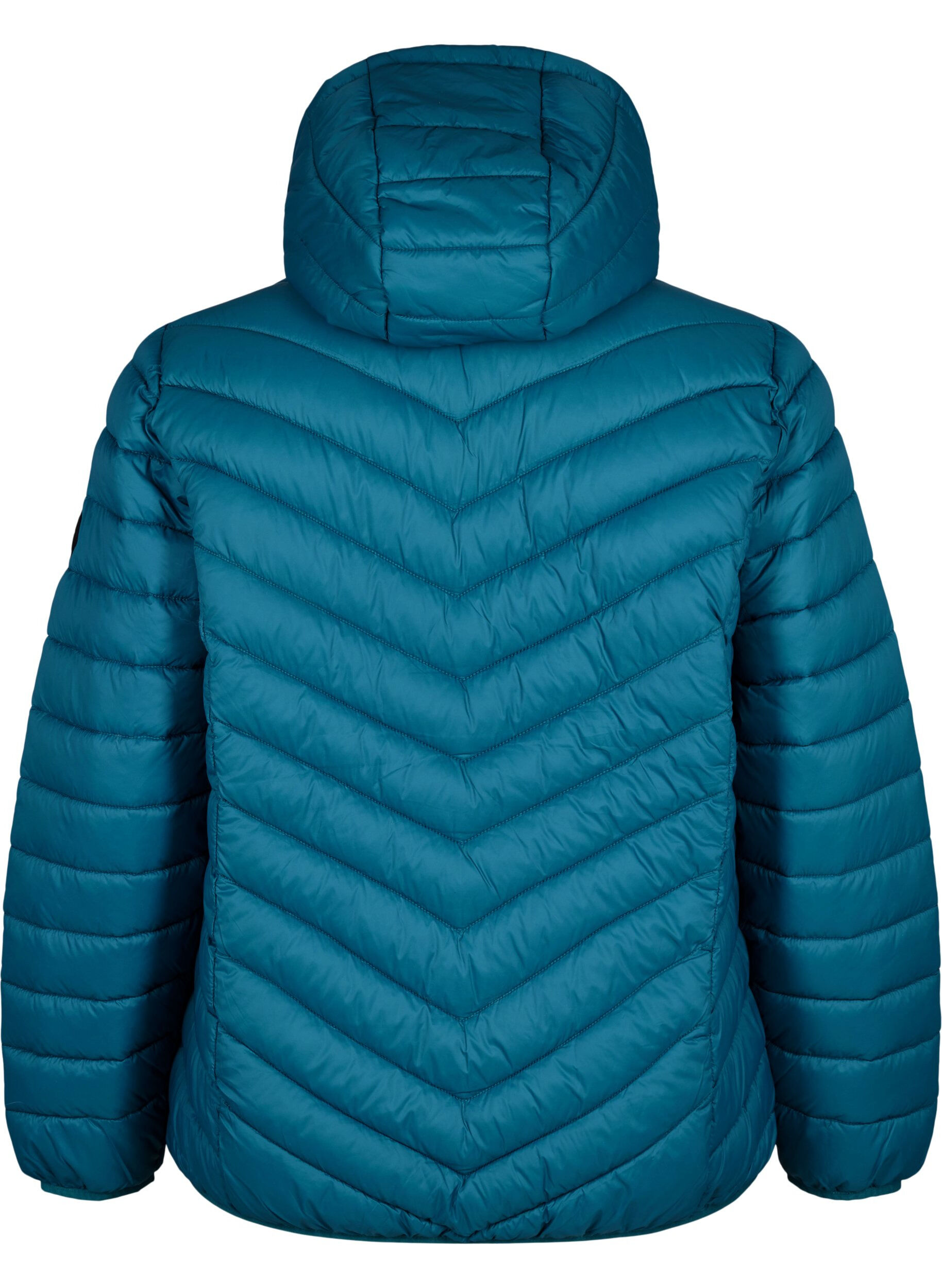 ZizziLichtgewicht jas met capuchon, Blauw, Packshot image number 1