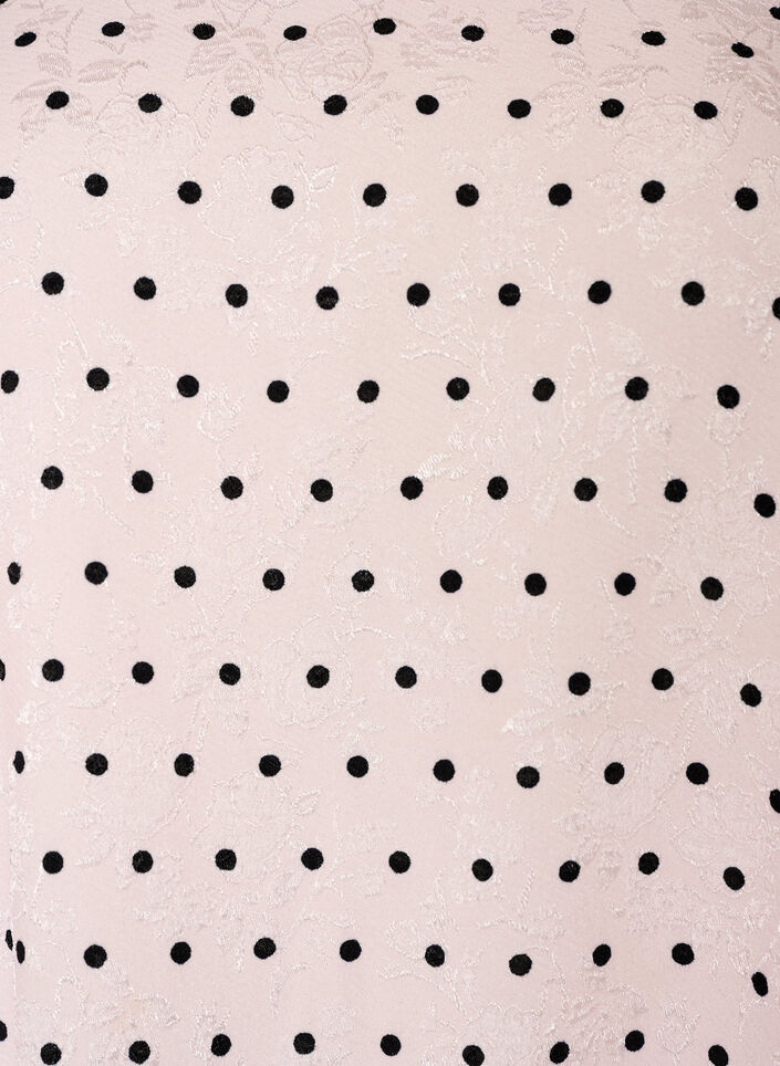 Polkadot A-lijn jurk met ballonmouwen, Roze, Packshot image number 2