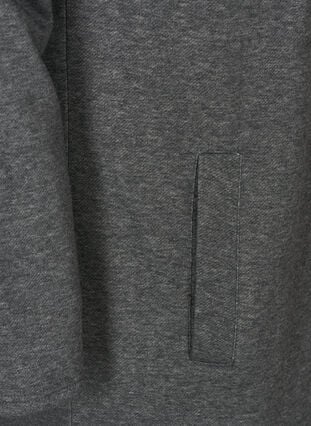 Sweatshirt long capuche, Dark Grey Melange, Packshot image number 3