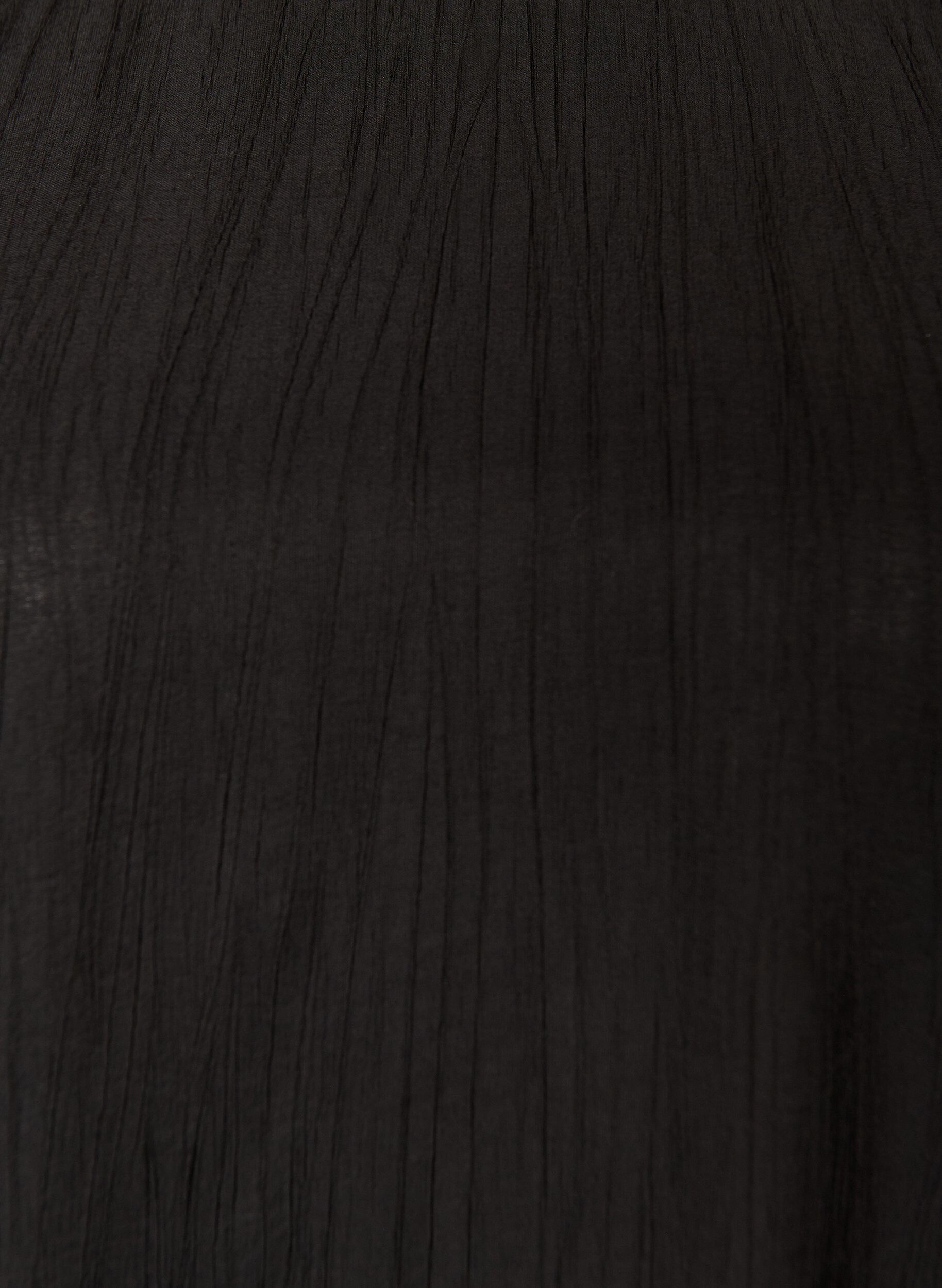 ZizziKorte viscose jurk met ballonmouwen, Zwart, Packshot image number 2