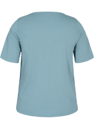 T-shirt met korte mouwen en knopen, Goblin Blue, Packshot image number 1