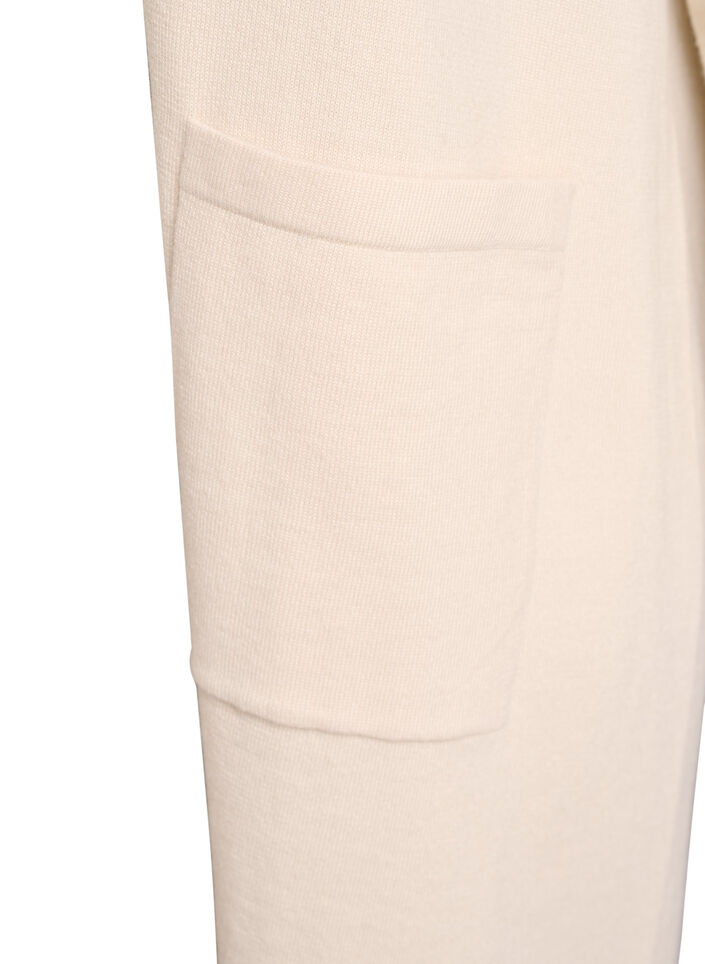 Lang, open vest met zakken, Beige, Packshot image number 3
