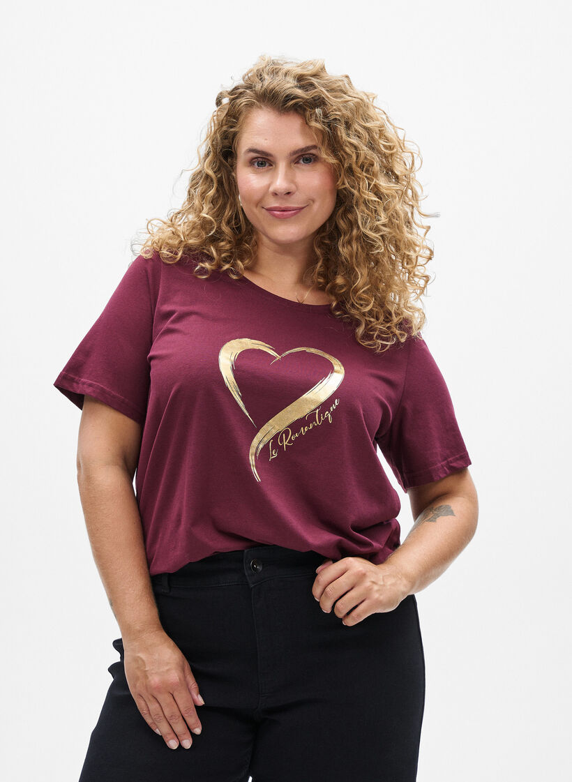FLASH - T-shirt met print, Rood, Model image number 0