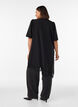 Tuniek met asymmetrische kanten rand, Zwart, Model image number 2